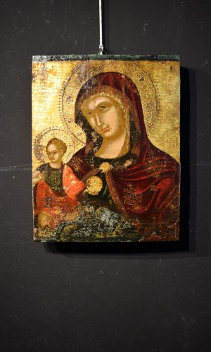 Antiquités - Vierge à l'Enfant - École crétoise-vénitienne